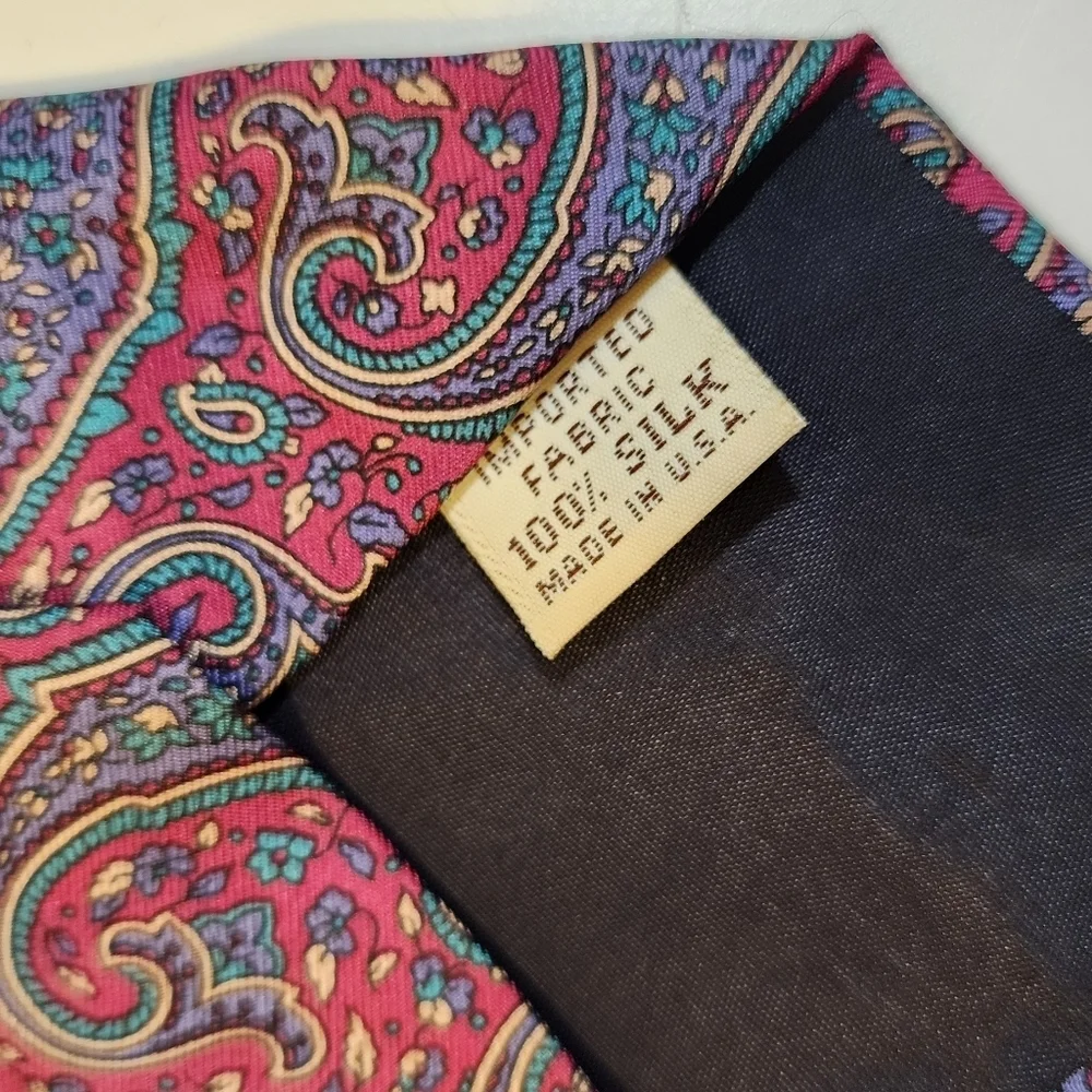 Yves Saint Laurent Neck Vintage Presley 100% Silk Men's Neck